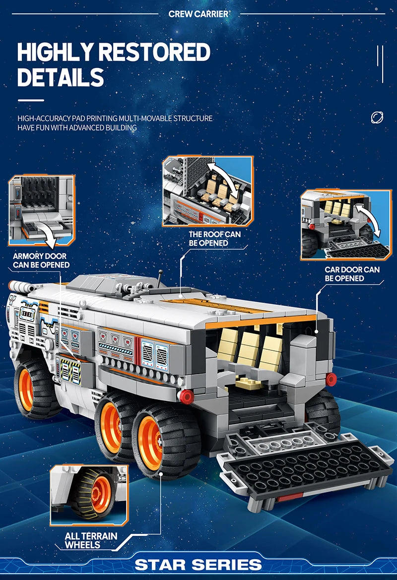 1298pcs City Remote Control Space Explorer Aviation Car Model Toys Building Blocks RC Vehicle Brick Set Toy For Children Gift