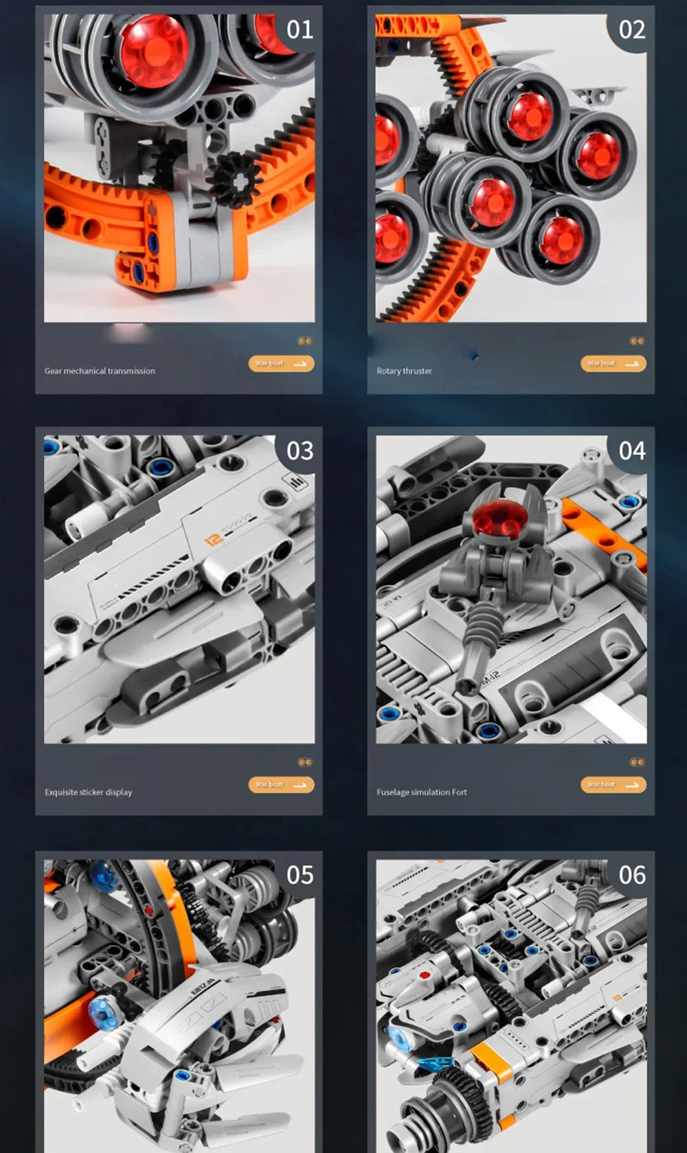 Caça Estelar Espacial Blocos 1020 Peças - Nave Interestelar DIY | Blockz