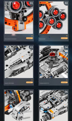 Caça Estelar Espacial Blocos 1020 Peças - Nave Interestelar DIY | Blockz