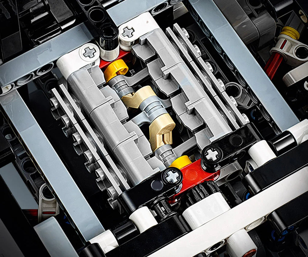 Carro de Corrida Técnico Blocos 1580 Peças - Escala 1:8 RC/LED | Blockz