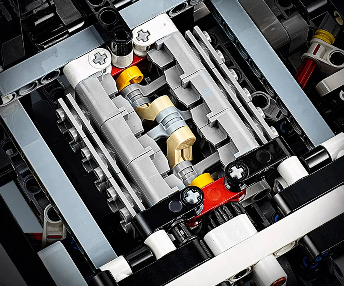 Carro de Corrida Técnico Blocos 1580 Peças - Escala 1:8 RC/LED | Blockz