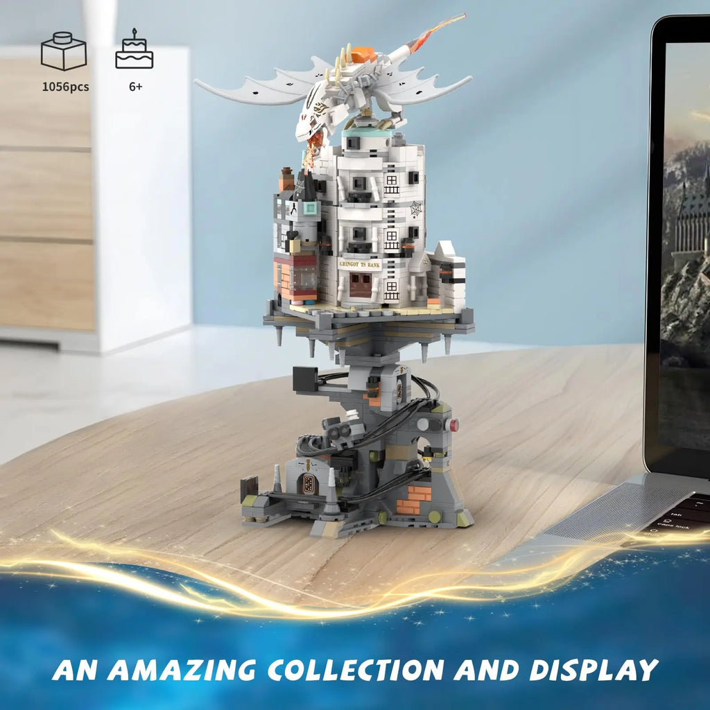 Banco Gringotes Blocos 1056 Peças - Beco Diagonal Harry Potter | Blockz