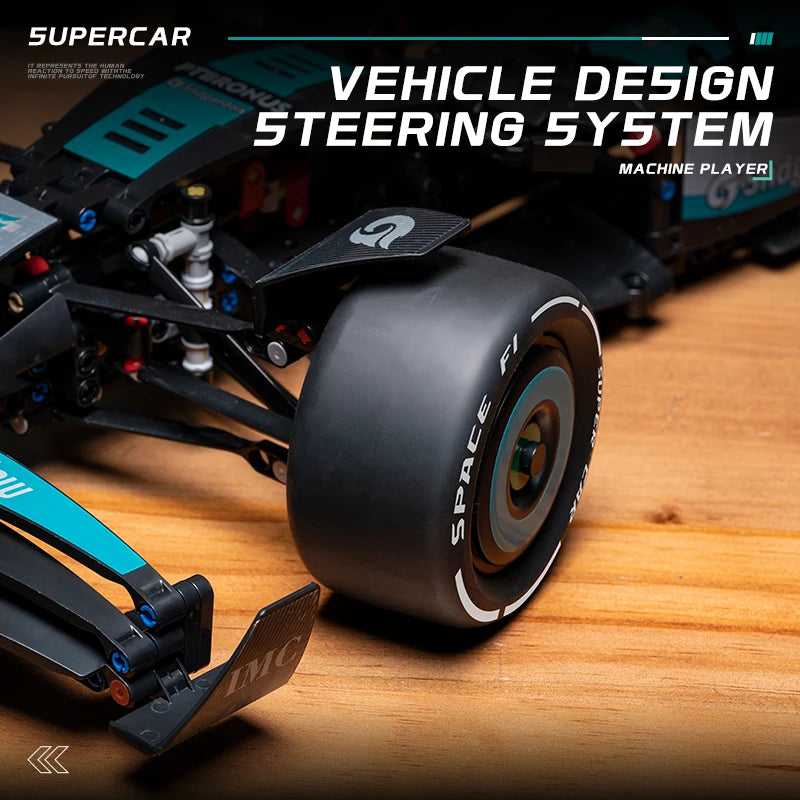 Mercedes W14 E Performance Blocos 1420 Peças - Carro F1 Técnico | Blockz