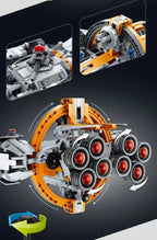 Caça Estelar Espacial Blocos 1020 Peças - Nave Interestelar DIY | Blockz