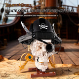 1167PCS Pirate Skull Double-Edged Cutlass Building Blocks Toys Home Decoration Ornaments Assembly Bricks Gifts For Kids Adults