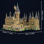Castelo de Hogwarts Micro Blocos MOC - Arquitetura Mágica | Blockz