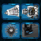 1351PCS Aircraft Engine Building Blocks Technology Electronic Model Bricks Desktop Ornaments Kids Educational Toys Holiday Gifts