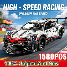 Carro de Corrida Técnico Blocos 1580 Peças - Escala 1:8 RC/LED | Blockz