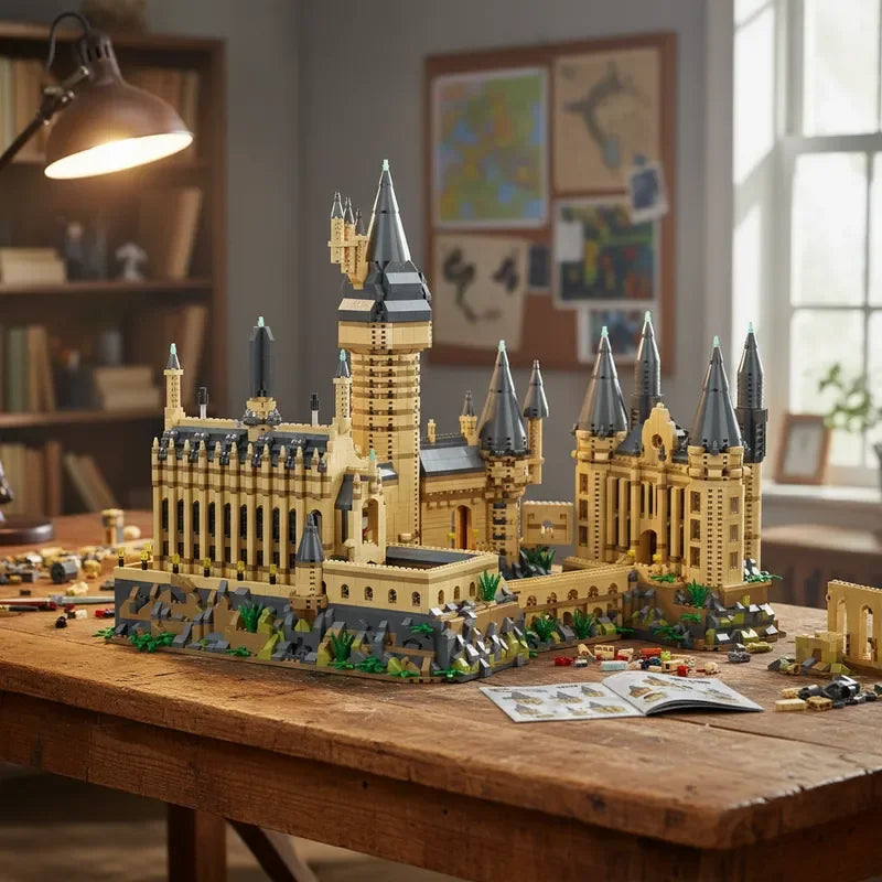 Castelo de Hogwarts Micro Blocos MOC - Arquitetura Mágica | Blockz