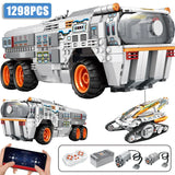1298pcs City Remote Control Space Explorer Aviation Car Model Toys Building Blocks RC Vehicle Brick Set Toy For Children Gift