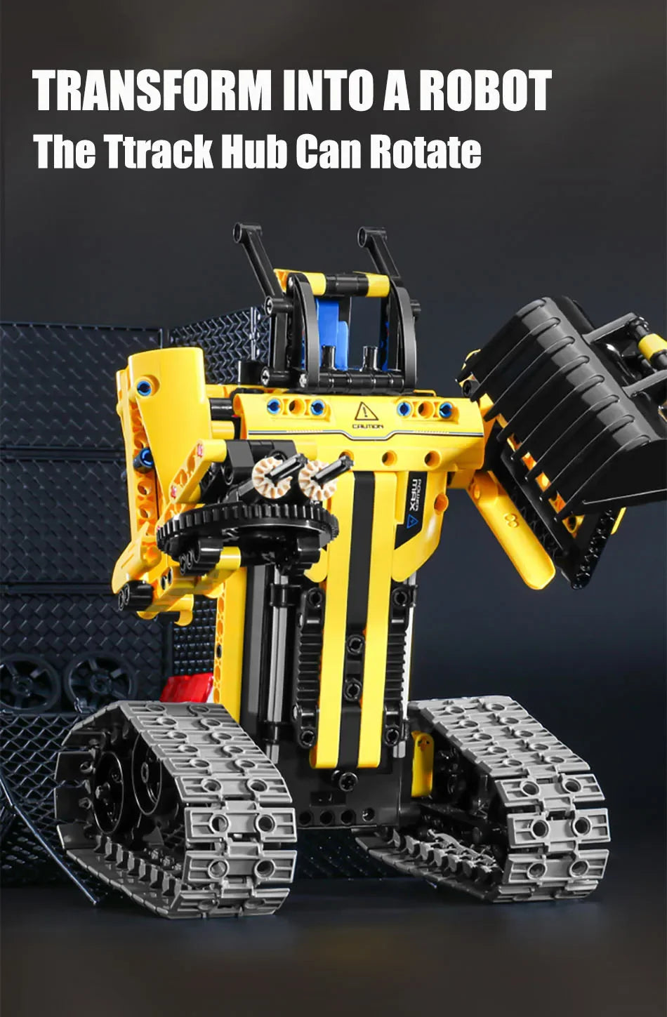 Technical 3 IN 1 City Engineering Car Excavator Bulldozer Transform RC Robot Model Building Blocks Bricks Toys For Children Gift