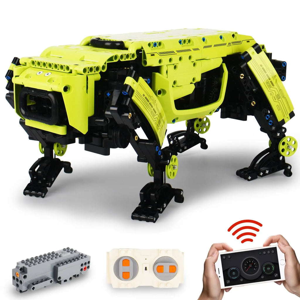 Technical Remote Control Robot Toys Walking Dog Bricks Kit APP Electronic Control Alpha Dog Building Blocks for Adult Boys Gifts
