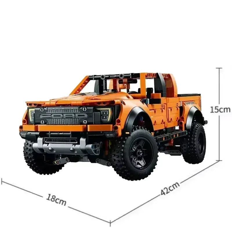 Ford F150 Raptor Tech Blocos 1379 Peças - Caminhonete Técnica | Blockz