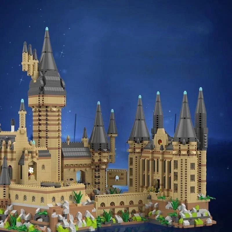 Castelo de Hogwarts Micro Blocos MOC - Arquitetura Mágica | Blockz