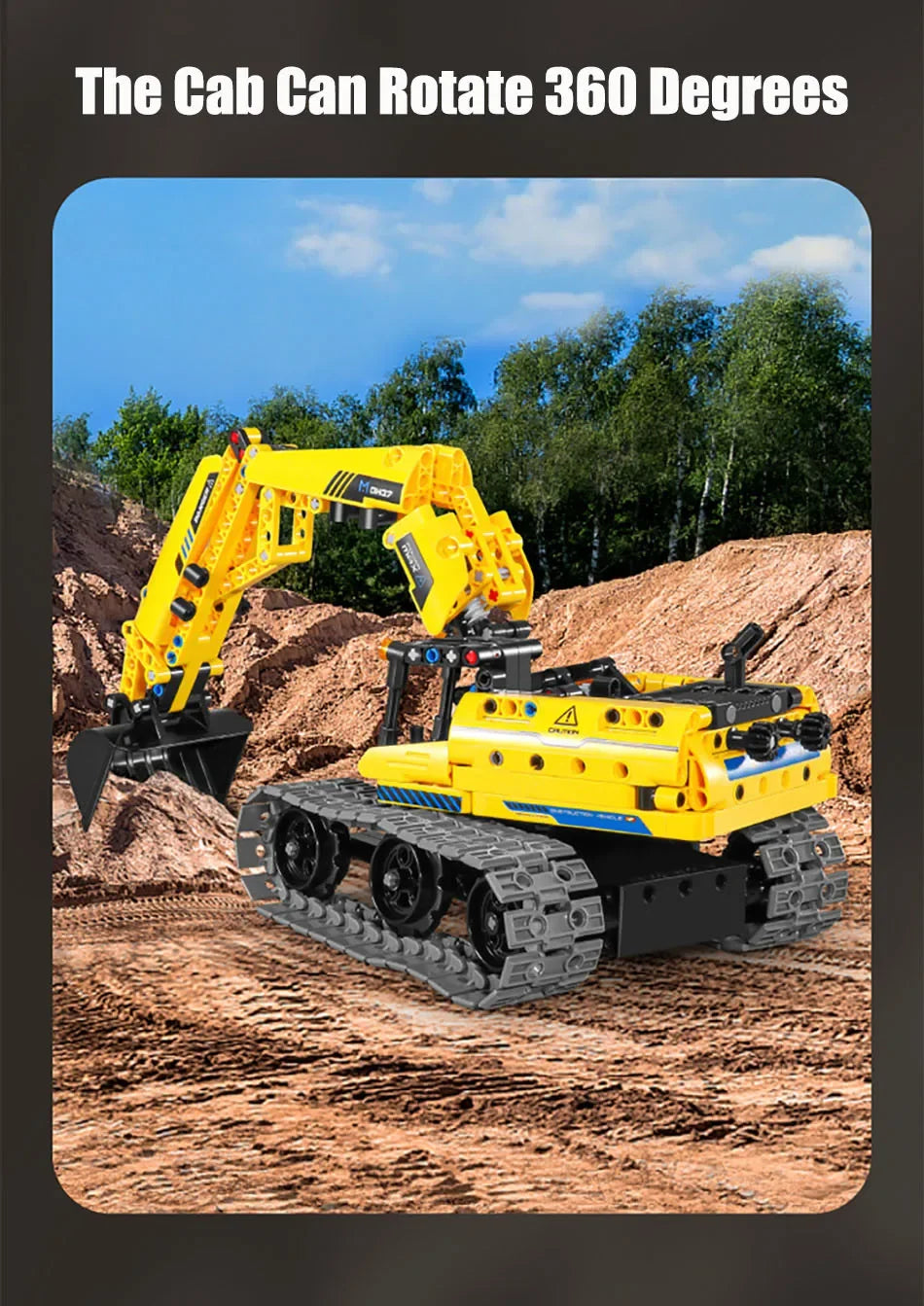 Technical 3 IN 1 City Engineering Car Excavator Bulldozer Transform RC Robot Model Building Blocks Bricks Toys For Children Gift