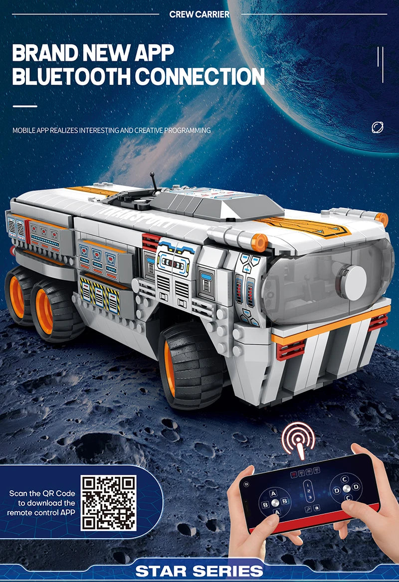 1298pcs City Remote Control Space Explorer Aviation Car Model Toys Building Blocks RC Vehicle Brick Set Toy For Children Gift