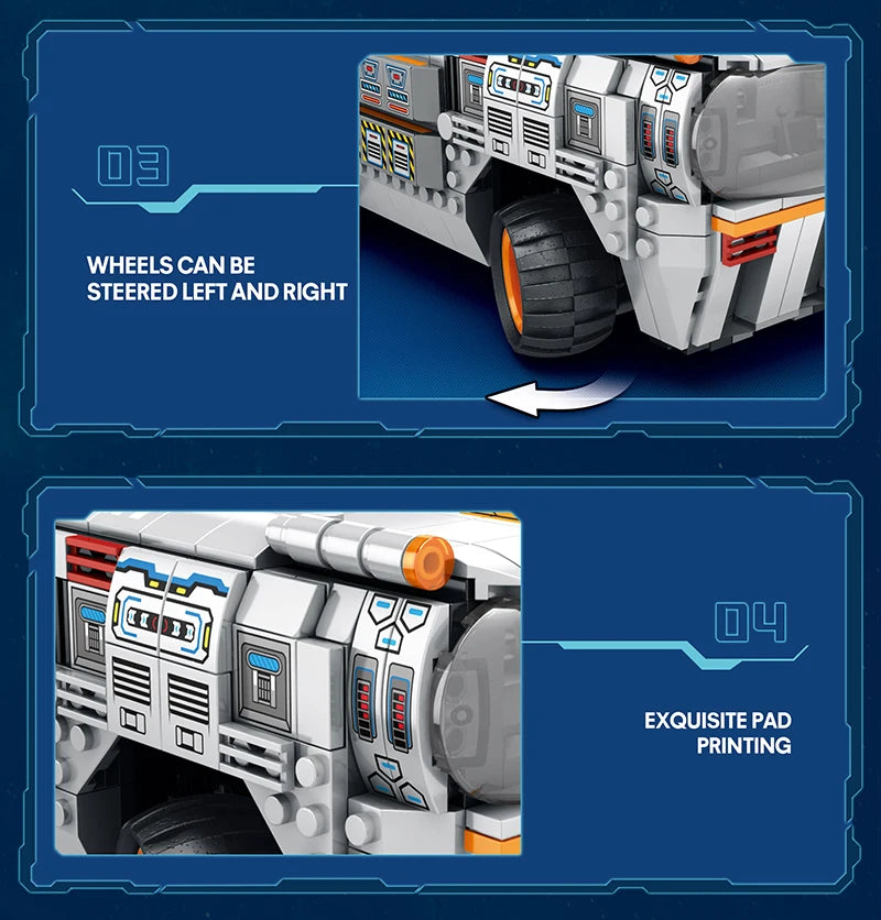 1298pcs City Remote Control Space Explorer Aviation Car Model Toys Building Blocks RC Vehicle Brick Set Toy For Children Gift