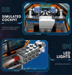 1298pcs City Remote Control Space Explorer Aviation Car Model Toys Building Blocks RC Vehicle Brick Set Toy For Children Gift