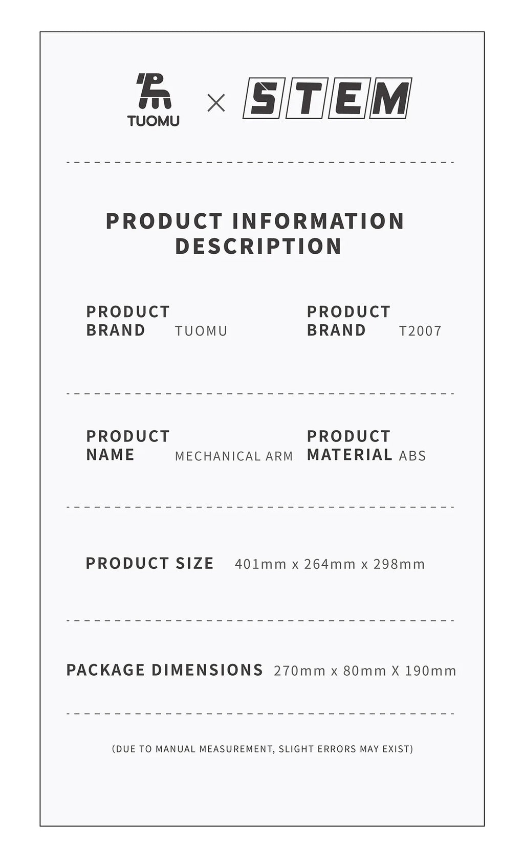 IN STOCK T2007 Technical Programming the Robotic Arm Building Blocks Bricks Assembling Model Toys for Boys Christmas Gifts Sets