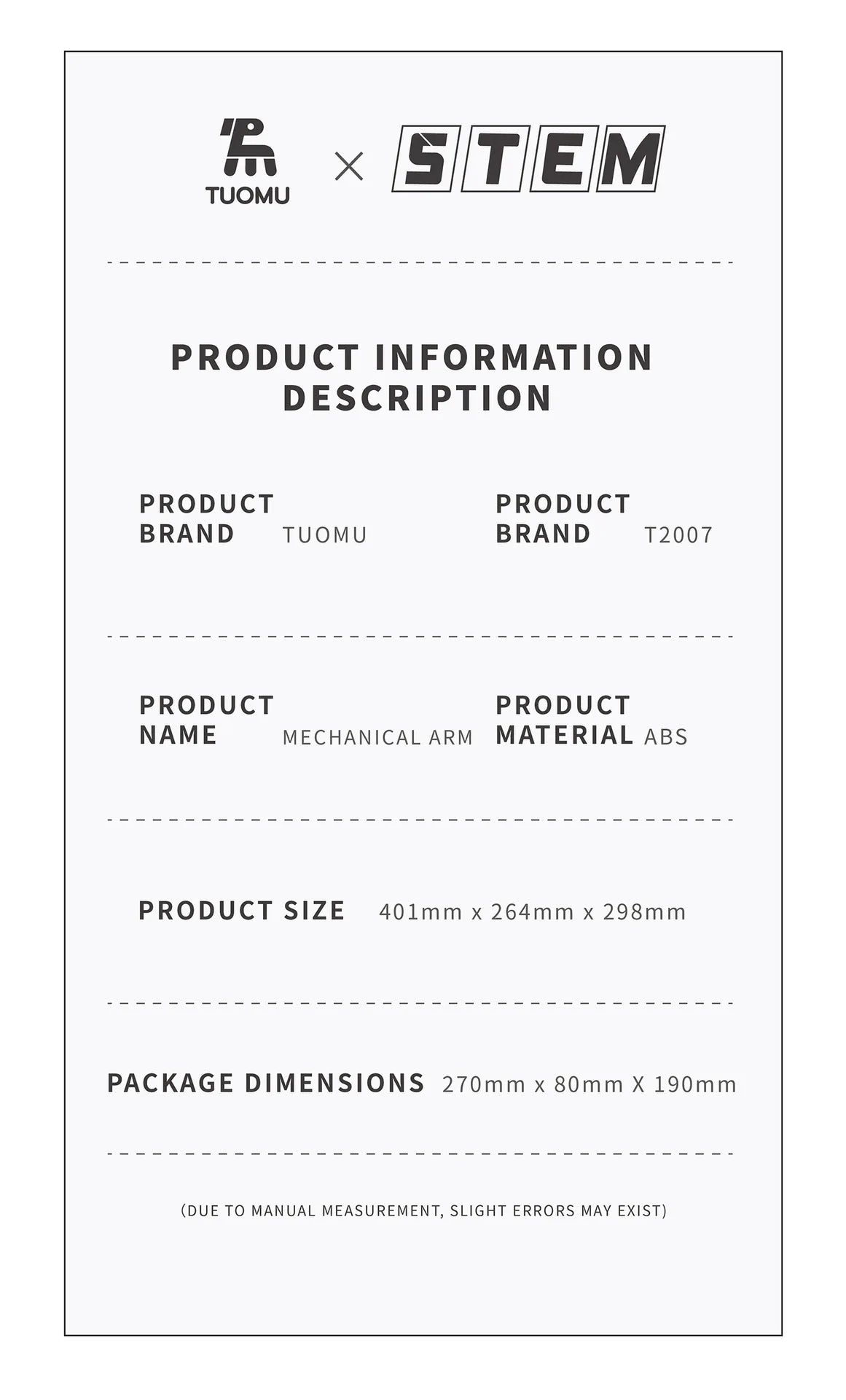 IN STOCK T2007 Technical Programming the Robotic Arm Building Blocks Bricks Assembling Model Toys for Boys Christmas Gifts Sets