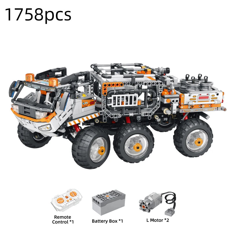 1298pcs City Remote Control Space Explorer Aviation Car Model Toys Building Blocks RC Vehicle Brick Set Toy For Children Gift