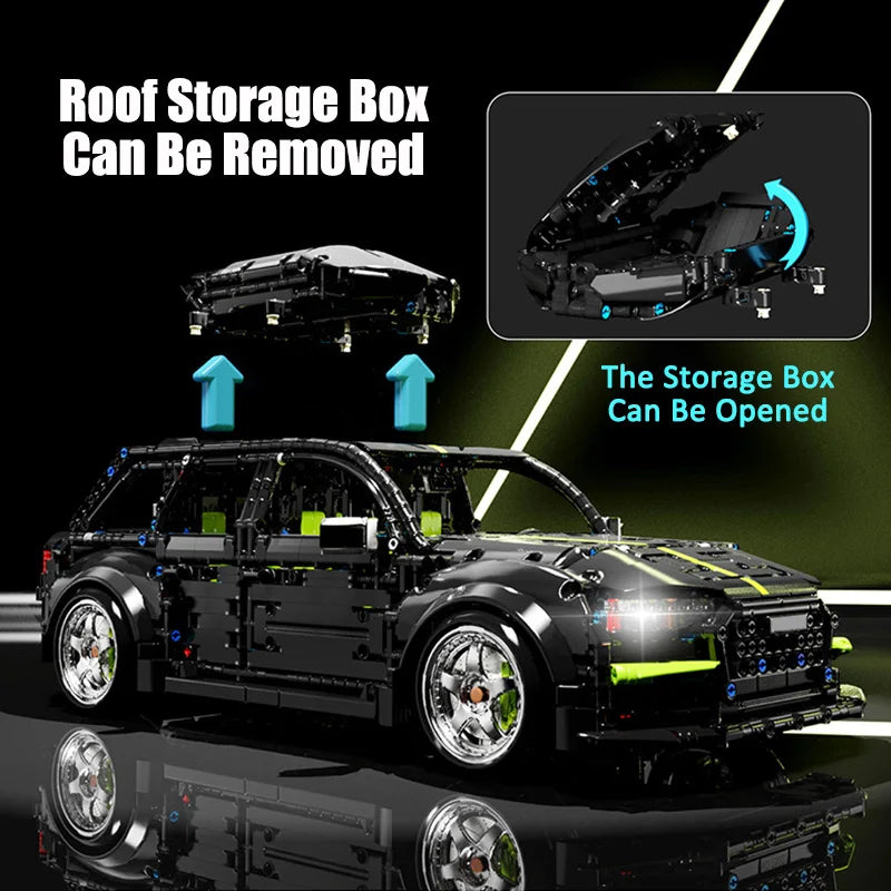 Audi RS6 High-Tech Blocos 2896 Peças - Carro Esportivo Premium | Blockz