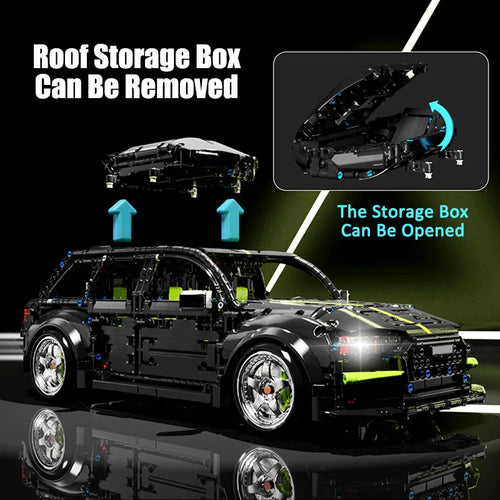 Audi RS6 High-Tech Blocos 2896 Peças - Carro Esportivo Premium | Blockz