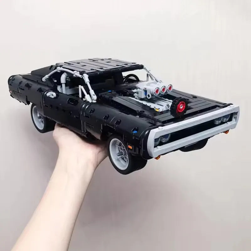 Technical Car Dodged Charger Racing Car Building Blocks Model Movie Fast And Furious Famous Vehicle 42111 Bricks Boy Toys Gifts