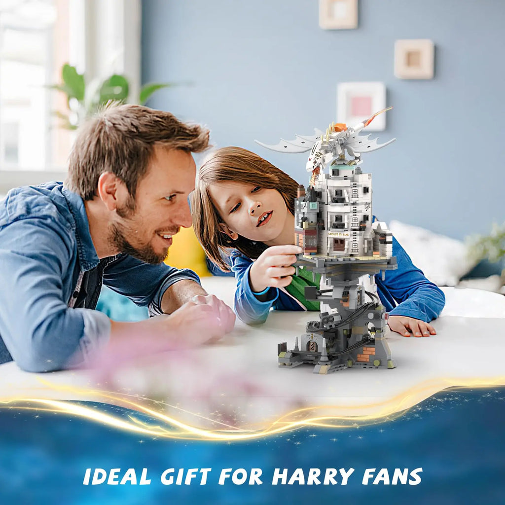 Banco Gringotes Blocos 1056 Peças - Beco Diagonal Harry Potter | Blockz