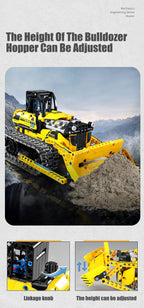 Technical 3 IN 1 City Engineering Car Excavator Bulldozer Transform RC Robot Model Building Blocks Bricks Toys For Children Gift