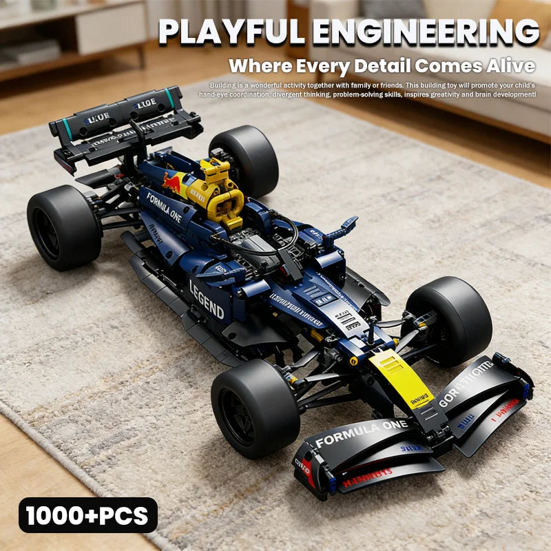 Carro de Corrida Técnico Blocos 1000 Peças - Modelo Esportivo | Blockz