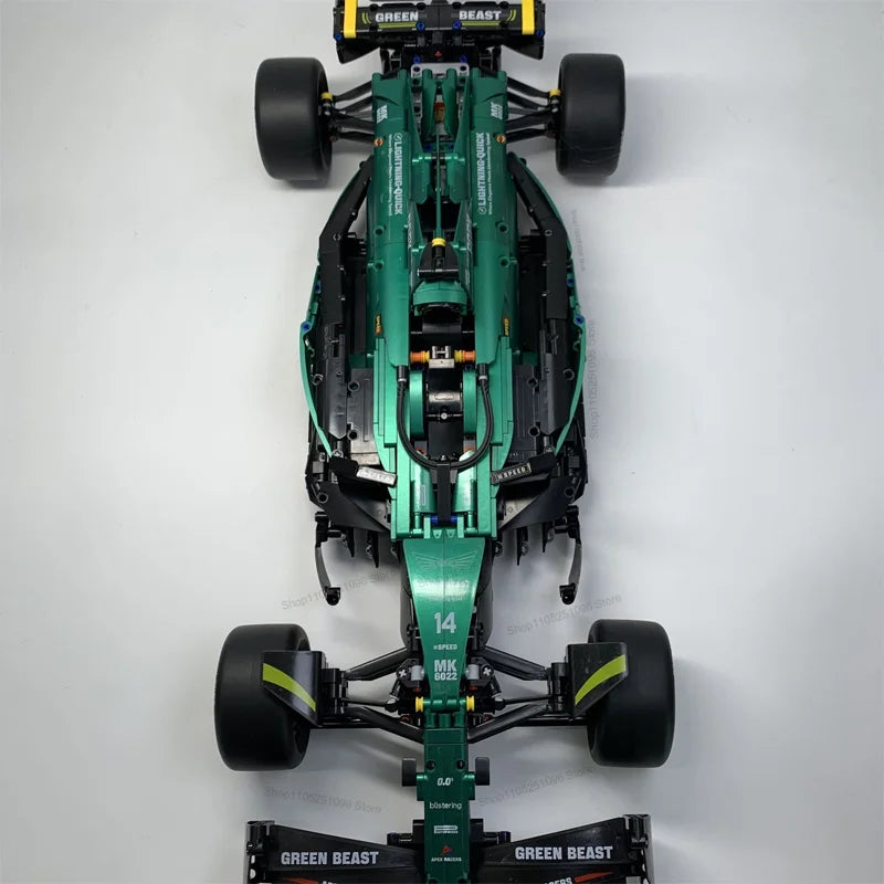 Aston Martin AMR25 F1 Blocos 1912 Peças - Carro de Corrida 1:8 | Blockz