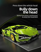 Carro de Corrida Tecnológico Blocos 1280 Peças - Modelo 1:14 | Blockz