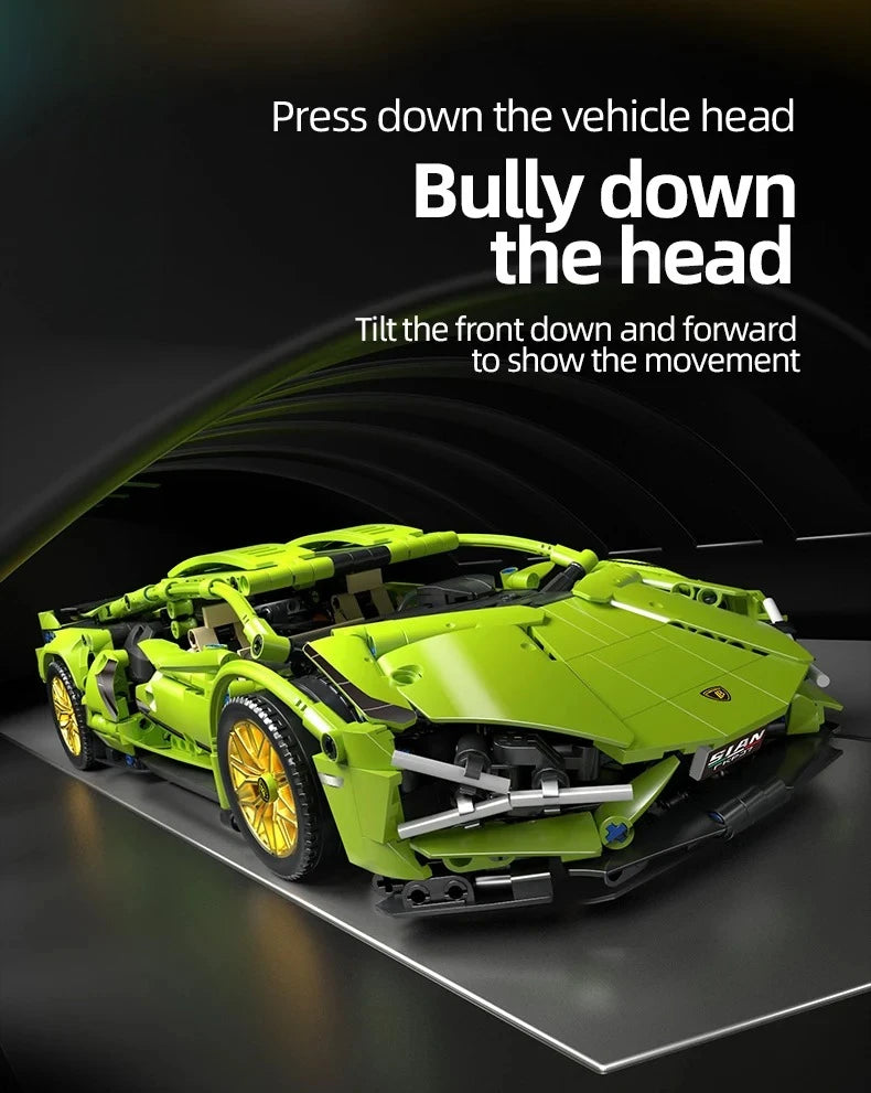 Carro de Corrida Tecnológico Blocos 1280 Peças - Modelo 1:14 | Blockz