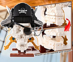 1167PCS Pirate Skull Double-Edged Cutlass Building Blocks Toys Home Decoration Ornaments Assembly Bricks Gifts For Kids Adults
