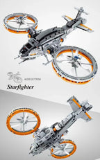 Caça Estelar Espacial Blocos 1020 Peças - Nave Interestelar DIY | Blockz