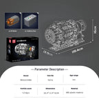 MOULD KING 10216 Turbojet Engine Building Blocks Kit 1214PCS Aviation Model STEM Rotating Turbine for Adults Advanced Builders