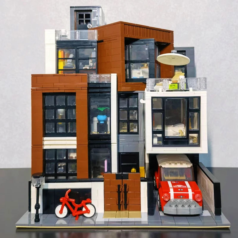 Vilas Modernas Blocos - Casas Estilo Coreano Modular MOC | Blockz