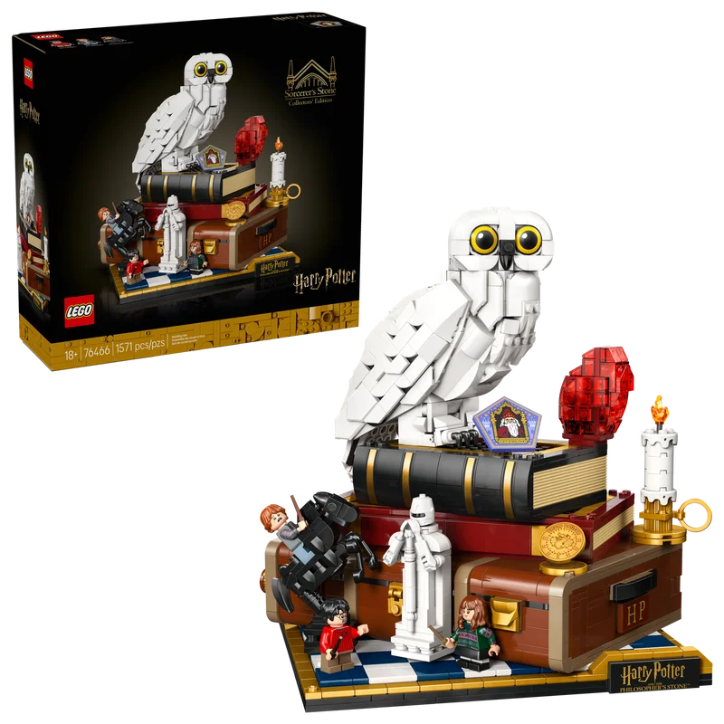【Presale Jan.】LEGO® Harry Potter 25th anniversary Sorcerer’s Stone HEDWIG™ 3 MINIFIGURES 76466 Collectors’ 18+ 1571Pieces