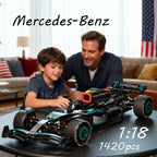 Mercedes W14 E Performance Blocos 1420 Peças - Carro F1 Técnico | Blockz