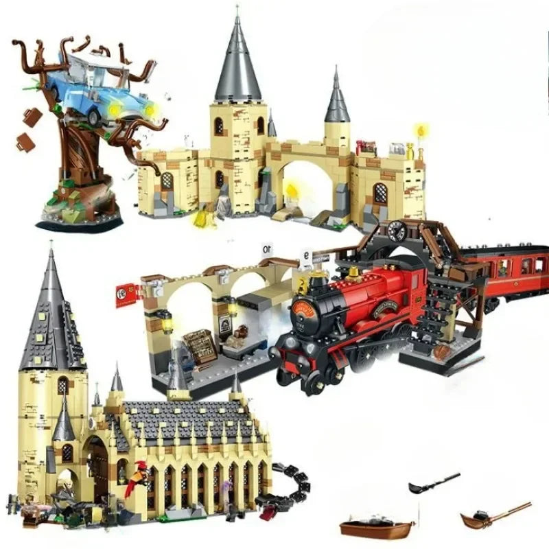 Castelo Voldemort Torre do Relógio Blocos - Arquitetura Mágica | Blockz