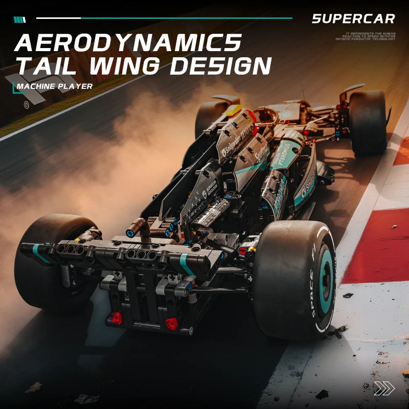 Mercedes W14 E Performance Blocos 1420 Peças - Carro F1 Técnico | Blockz