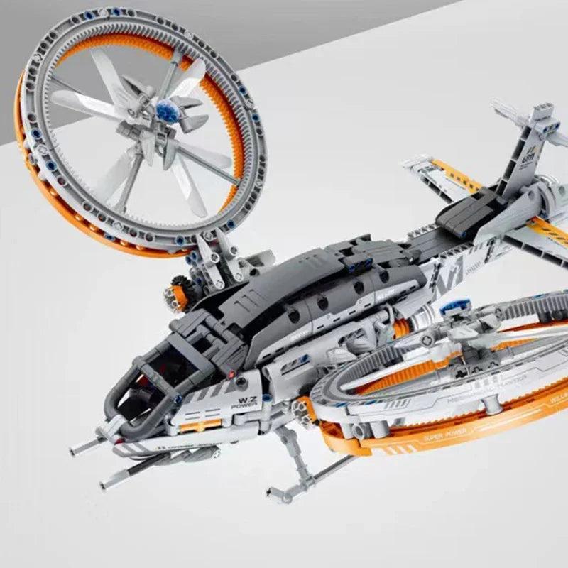 Caça Estelar Espacial Blocos 1020 Peças - Nave Interestelar DIY | Blockz