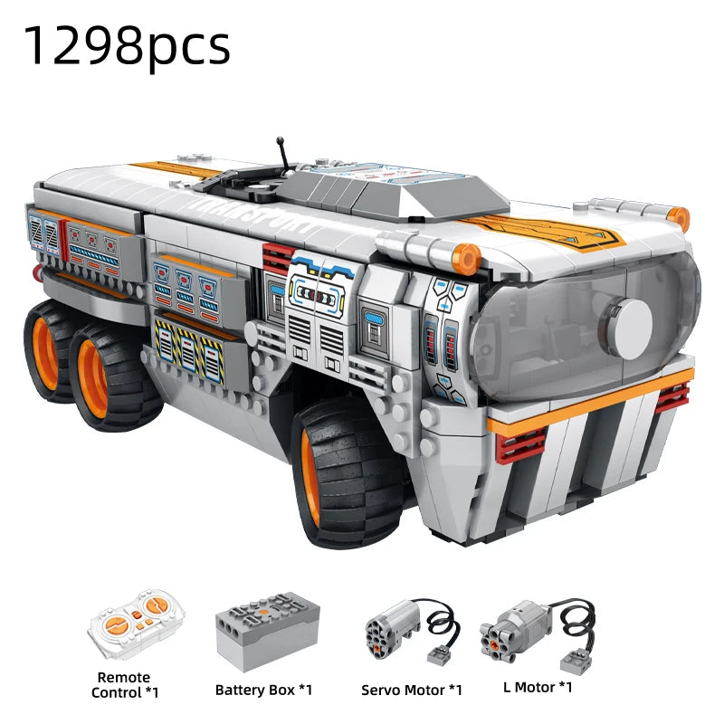 1298pcs City Remote Control Space Explorer Aviation Car Model Toys Building Blocks RC Vehicle Brick Set Toy For Children Gift