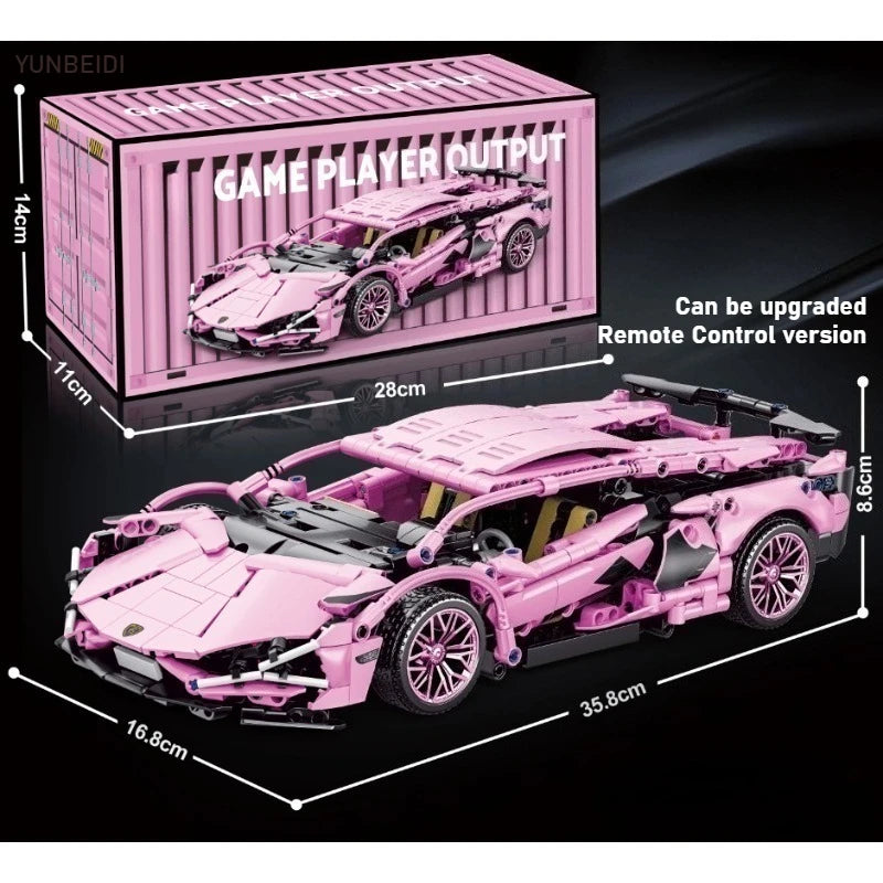 Carro de Corrida Tecnológico Blocos 1280 Peças - Modelo 1:14 | Blockz