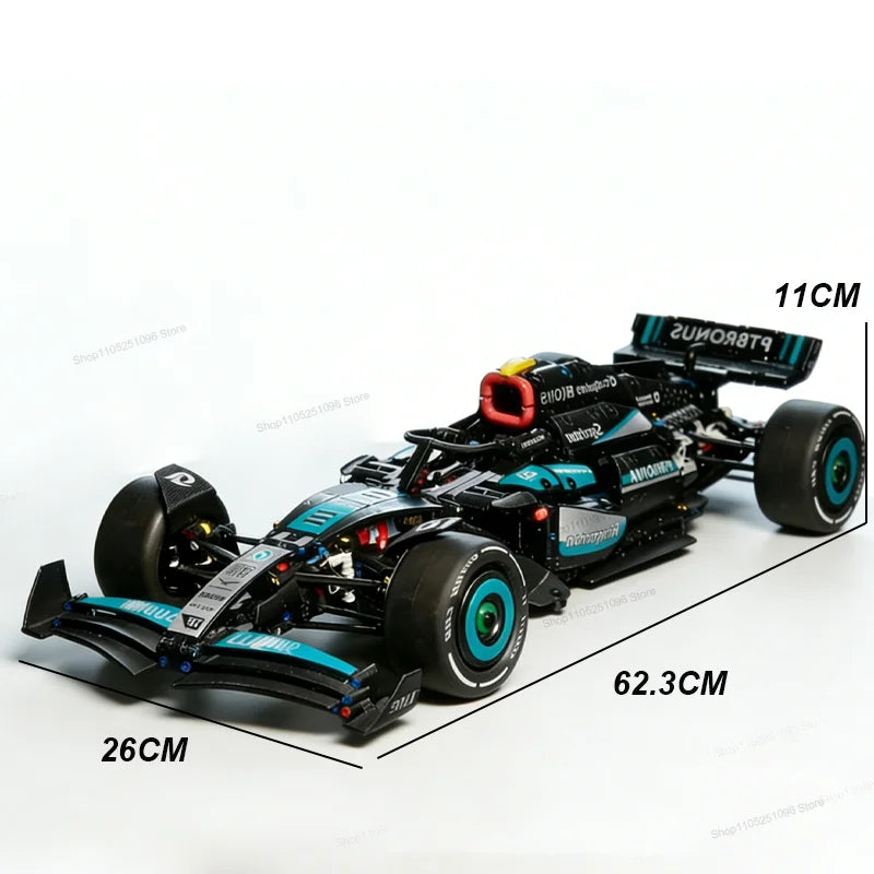 Mercedes W14 E Performance Blocos 1420 Peças - Carro F1 Técnico | Blockz