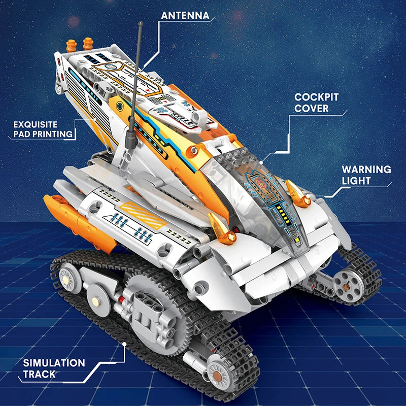 1298pcs City Remote Control Space Explorer Aviation Car Model Toys Building Blocks RC Vehicle Brick Set Toy For Children Gift