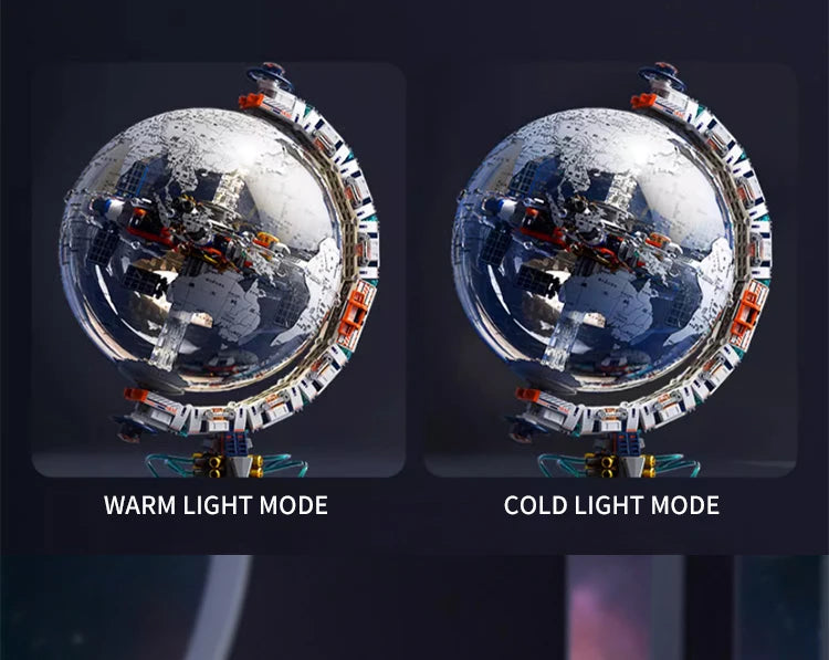 Estação Espacial Globo Transparente Blocos - Tecnologia High Tech | Blockz