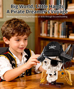 1167PCS Pirate Skull Double-Edged Cutlass Building Blocks Toys Home Decoration Ornaments Assembly Bricks Gifts For Kids Adults