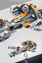 Caça Estelar Espacial Blocos 1020 Peças - Nave Interestelar DIY | Blockz